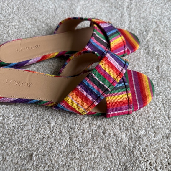 J. Crew Women's Colorful Striped Sandals - Picture 3 of 3